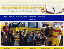 Tablet Screenshot of aguilaschool.org